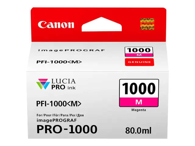 Canon PFI-1000 M - 80 ml - magenta - original - blekkbeholder - fo...