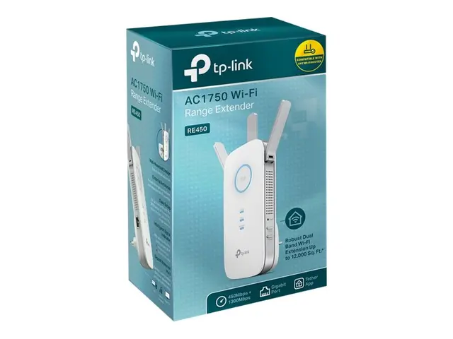 TP-Link RE450 - Rekkeviddeutvider for Wi-Fi - Wi-Fi 5 - 2.4 GHz, 5...
