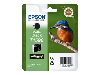 Epson T1598 - 17 ml - matt svart - original - blister - blekkpatro...
