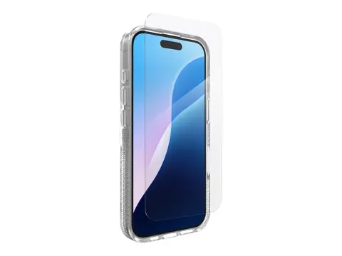 Zagg Luxe + Glass 360 - Baksidedeksel for mobiltelefon MagSafe-samsvar - grafen - blank - med skjermbeskytter - for Apple iPhone 16