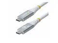 StarTech.com - USB-kabel - 24 pin USB-C (hann) til 24 pin USB-C (hann) USB4 / Thunderbolt 3 / Thunderbolt 4 / DisplayPort 1.4 - 3.01 m - 4K 120 Hz støtte, robust, fleksibel - hvit