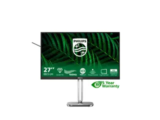 Philips 27B2G5500 - LED-skjerm 27&quot; - 2560 x 1440 QHD @ 100 Hz - IPS - 1500:1 - h&#248;yttalere - s&#248;lv, koksgr&#229;