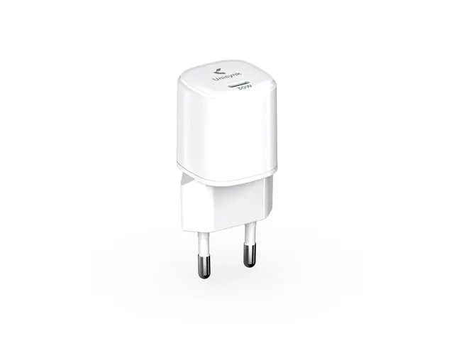 Unisynk - Strømadapter kompakt 30 watt PD/PPS, Fast Charge (24 pin...