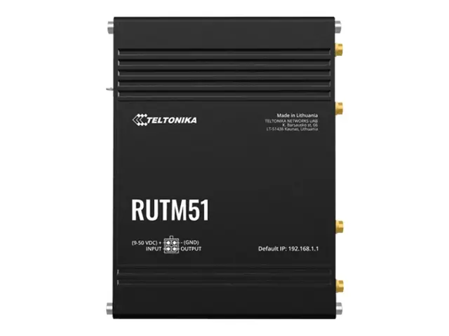 Teltonika RUTM51 - Trådløs ruter WWAN 4-portssvitsj 1GbE Wi-Fi 5 D...