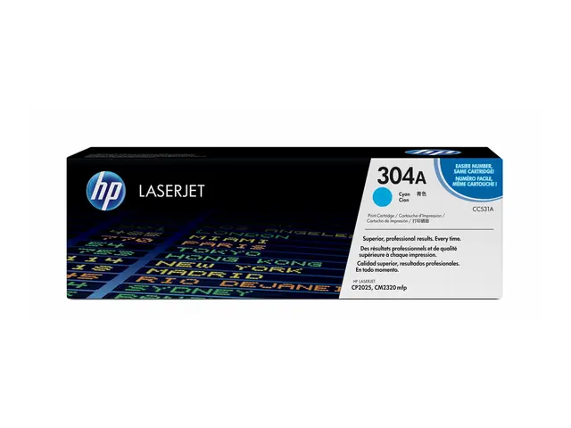 HP 304A - Cyan - original - LaserJet - tonerpatron (CC531A) - for ...