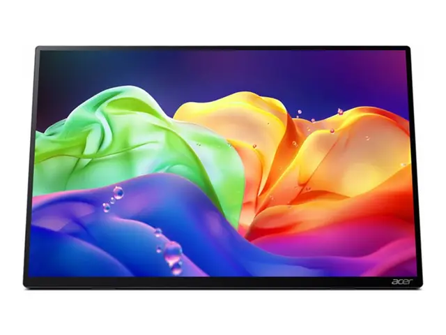 Acer ProDesigner PE160WUT smiuux - PE Series OLED-skjerm - 16" - portabel - berøringsskjerm - 2880 x 1800 - 350 cd/m² - 100000:1 - HDR10 - 1 ms - HDMI, 2xUSB-C - høyttalere - sølv 