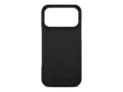 Screenor Lumo - Baksidedeksel for mobiltelefon MagSafe-samsvar - ekte skinn, termoplast-polyuretan (TPU) - svart - for Apple iPhone 17 Pro Max