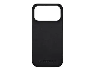 Screenor Lumo - Baksidedeksel for mobiltelefon MagSafe-samsvar - ekte skinn, termoplast-polyuretan (TPU) - svart - for Apple iPhone 17 Pro Max