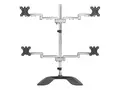 STARTECH.COM Quad-Monitor Stand - For up to 32inch VESA Mount Monitors - Artic