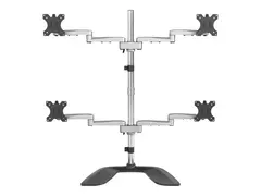 STARTECH.COM Quad-Monitor Stand - For up to 32inch VESA Mount Monitors - Artic