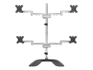 STARTECH.COM Quad-Monitor Stand - For up to 32inch VESA Mount Monitors - Artic