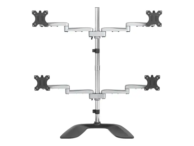 StarTech.com Desktop Quad Monitor Stand, Ergonomic VESA 4 Arm (2x2...