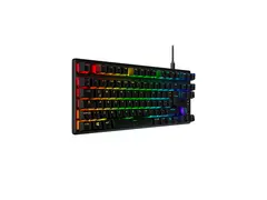 HyperX Alloy Origins Core - Tastatur - bakgrunnsbelyst USB - Pan Nordic - tastsvitsj: HyperX Red - svart