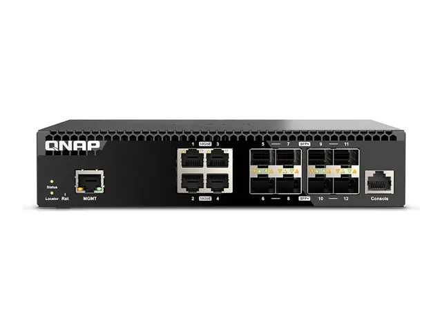 QNAP QSW-M3212R-8S4T - Switch Styrt 4 x 100/1000/2.5G/5G/10GBase-T...