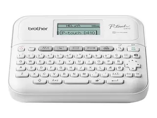Brother P-Touch PT-D410 - Etikettmaker - S/H termotransfer - 18 mm bredde - 180 dpi - inntil 20 mm/sek - USB - kutter - speilutskrift, vertikal utskrift, utskriftsforhåndsvisning, flerkopiutskrift