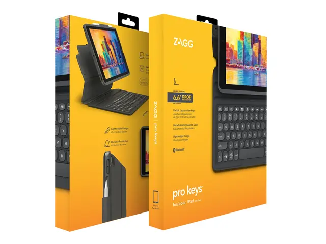 ZAGG Pro Keys - Tastatur og folioveske bakgrunnsbelyst Bluetooth N...
