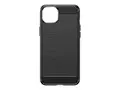 Insmat C&amp;S Style - Baksidedeksel for mobiltelefon kullstoff-fiber - for Apple iPhone 15 Plus