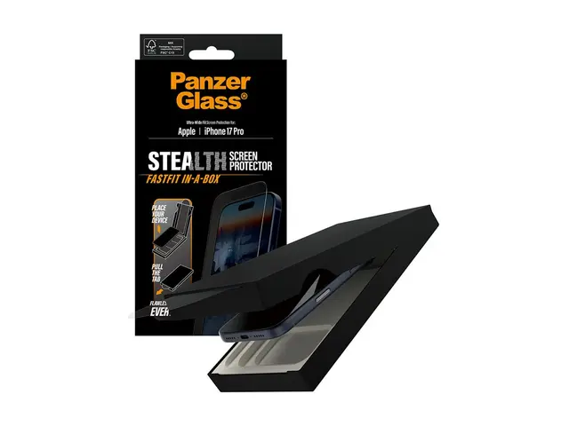 PanzerGlass - Skjermbeskyttelse for mobiltelefon UWF stealth, EN g...