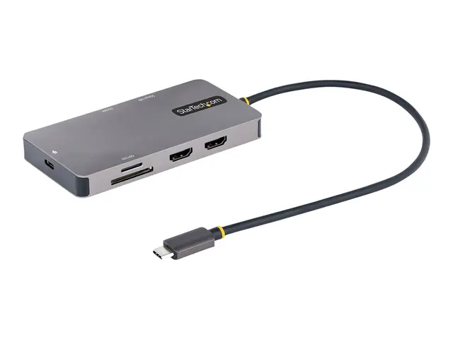 StarTech.com USB C Multiport Adapter, Dual HDMI Video, 4K 60Hz, 2-...