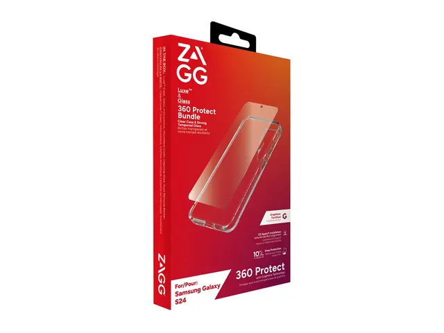 Zagg Luxe + Glass 360 - Baksidedeksel for mobiltelefon grafen Sams...