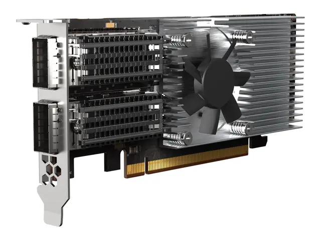 QNAP QXG-100G2SF-E810 - Nettverksadapter - PCIe 4.0 x16 lav profil...