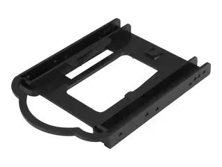 Startech 2.5 SSD/HDD Mounting Bracket for 3.5 Drive Bay 5 Pack - Tool-less - Hard Drive Mounting Kit (BRACKET125PTP) - Uttagbar harddiskramme - fra 3,5" til 2,5" - svart (en pakke 5)