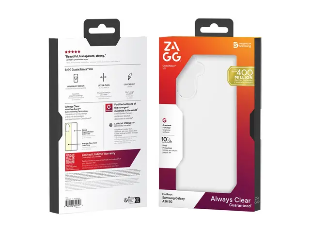 Zagg Crystal Palace Lite - Baksidedeksel for mobiltelefon grafen g...