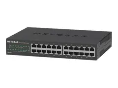 NETGEAR GS324v2 - Switch - ikke-styrt - 24 x 10/100/1000 veggmonterbar, stasjon&#230;r, rackmonterbar