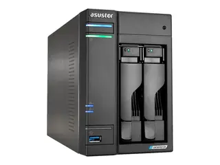 ASUSTOR Lockerstor 2 Gen2 - NAS-server - 2 br&#248;nner RAID RAID 0, 1, 5, 6, 10, JBOD - RAM 4 GB - 2.5 Gigabit Ethernet - iSCSI st&#248;tte