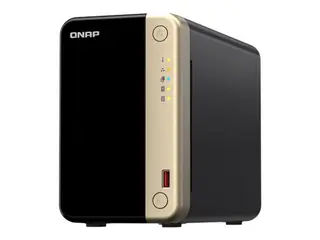 QNAP TS-264 - NAS-server - 2 br&#248;nner SATA 6Gb/s - RAID 0, 1, 5, 6, 10, 50, JBOD, 60 - RAM 8 GB - 2.5 Gigabit Ethernet - iSCSI st&#248;tte
