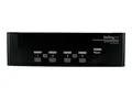 StarTech.com 4 Port DVI VGA Dual Monitor KVM Switch USB with Audio and USB 2.0 Hub (SV431DDVDUA) KVM / lyd / USB-svitsj - 4 porter