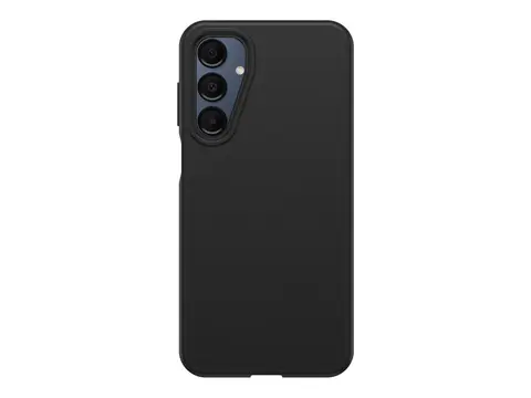 OtterBox React Series - Baksidedeksel for mobiltelefon syntetisk gummi, polykarbonatlag - svart - for Samsung Galaxy A16, A16 5G, A17 5G