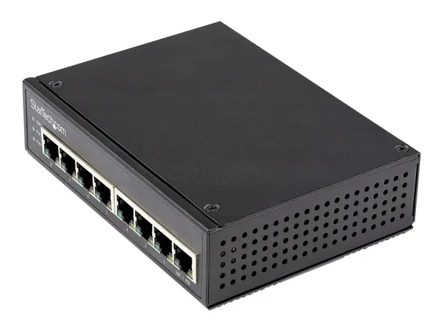StarTech.com Industrial 8 Port Gigabit PoE Switch, 30W, Power Over...