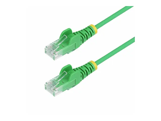 StarTech.com 15m Green Slim CAT6 Ethernet Cable, Snagless, 28AWG, ...