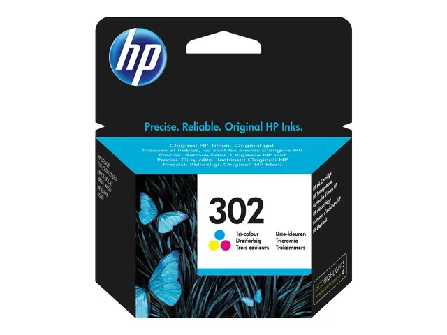 HP 302 - 4 ml farge (cyan, magenta, gul) original blekkpatron for ...