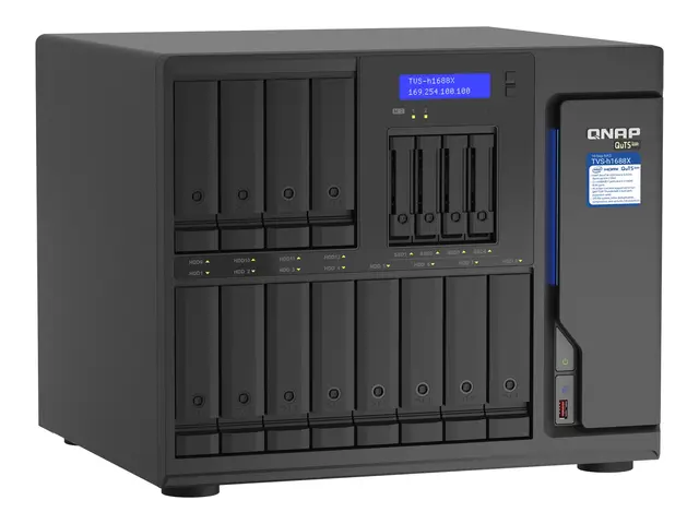QNAP TVS-H1688X - NAS-server - 16 brønner - SATA 6Gb/s - RAID 0, 1...