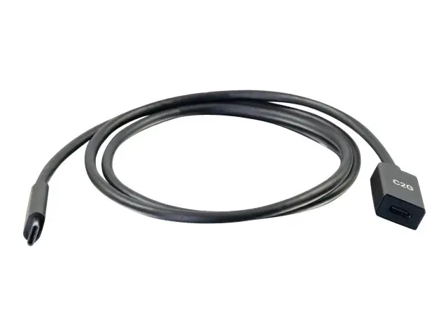 C2G 3ft USB-C to C 3.1 (Gen 2) Male Female Extension Cable (10Gbps...