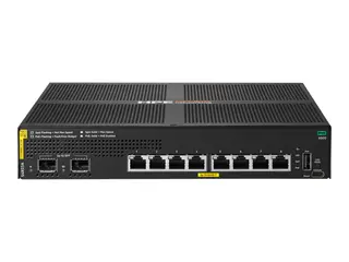 HPE Aruba Networking CX 6000 8p 10M/100M/1G Class4 PoE 2p SFP 1G 67W Switch Switch - Styrt - 8 x 10/100/1000 (PoE+) + 2 x Gigabit SFP (opplink) - rackmonterbar, veggmonterbar - PoE+ (67 W) - BTO