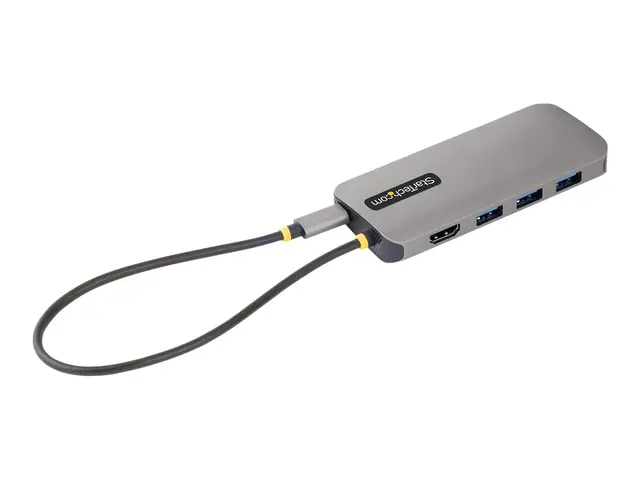 StarTech.com USB C Multiport Adapter, 4K 60Hz HDMI Video, 3 Pt 5Gb...
