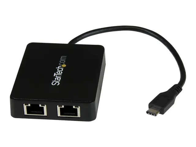 StarTech.com USB-C to Dual Gigabit Ethernet Adapter with USB 3.0 (...
