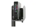 Ergotron - Systemskapholder (vertikal) universell - s&#248;lv - for P/N: 45-353-026, 45-354-026