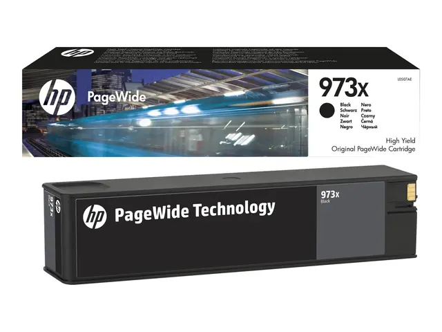 HP 973X - Høy ytelse svart original PageWide blekkpatron for Manag...