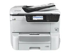 Epson WorkForce Pro WF-C8690DWF Multifunksjonsskriver - farge - ink-jet - A3 (medie) - opp til 22 spm (kopiering) - opp til 24 spm (trykking) - 335 ark - 33.6 kbps - Gigabit LAN, USB-vert, NFC, USB 3.0, USB 2.0 vert, Wi-Fi(ac)