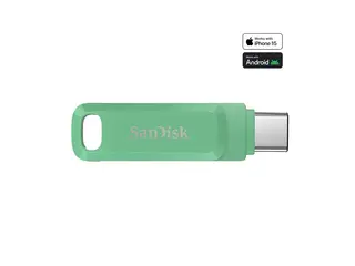 SanDisk Ultra Dual Drive Luxe - USB-flashstasjon 256 GB - USB 3.2 Gen 1 / USB-C - absintgrønn