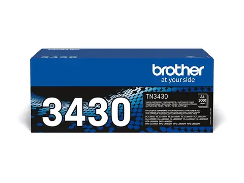 Brother TN3430 - Svart - original tonerpatron - for Brother HL-L5000, L5050, L5100, L5200, L6450, MFC-L5700, L5750, L6800, L6900, L6950, L6970