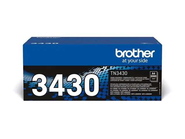 Brother TN3430 - Svart - original - tonerpatron - for Brother HL-L...