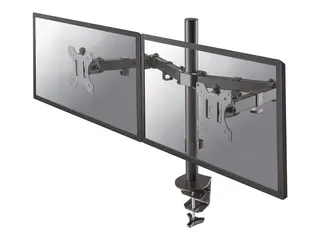 Neomounts FPMA-D550D - Monteringssett - full bevegelse for 2 LCD-skjermer - stål - svart - skjermstørrelse: 10"-32" - klemmemonterbar, malje, skrivebordsmonterbar