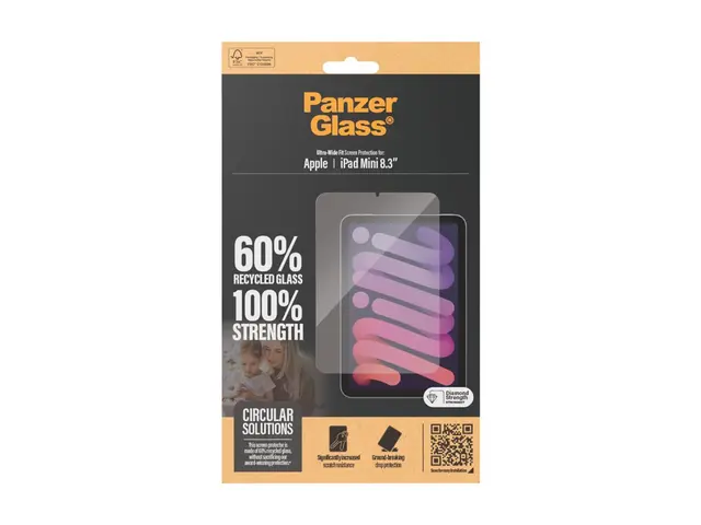 PanzerGlass - Skjermbeskyttelse for nettbrett ultrabred passform g...