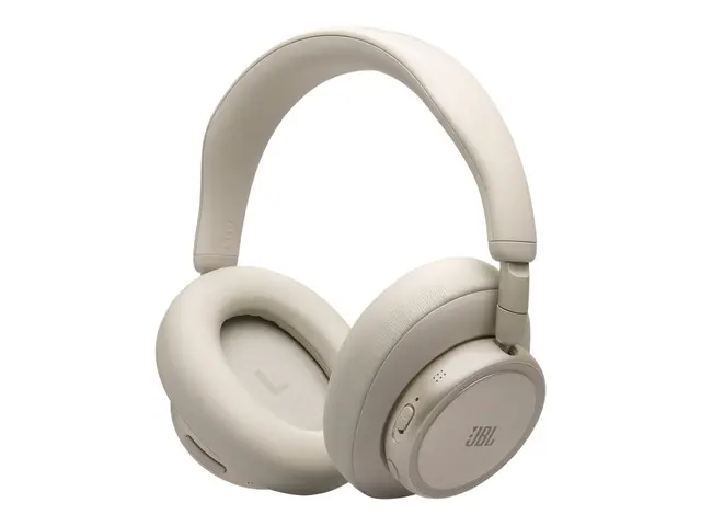 JBL LIVE 780NC - Hodetelefoner med mikrofon full størrelse - Bluetooth - trådløs, kablet - aktiv støydemping - 3,5 mm jakk - sand 