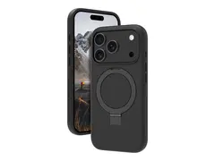dbramante1928 Iceland Ultra - Baksidedeksel for mobiltelefon robust - stativ - MagSafe-samsvar - D3O, plastikk - svart